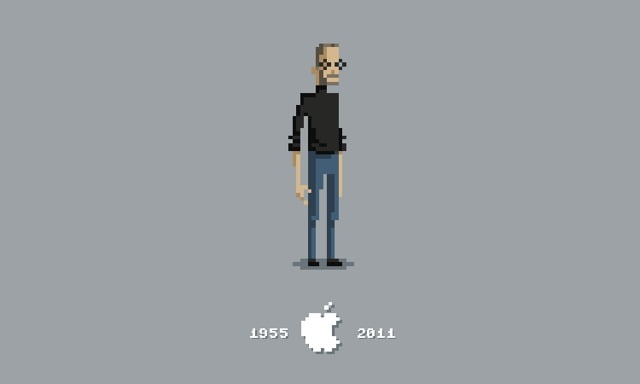 Steve Jobs pixel wallpaper