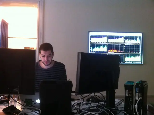 Daniel Kaplan hard at work Daniel Kaplan hard at work