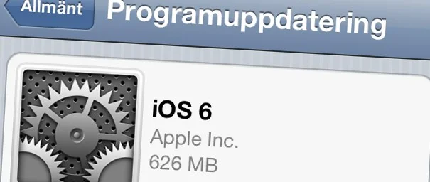 iOS 6 är ute nu