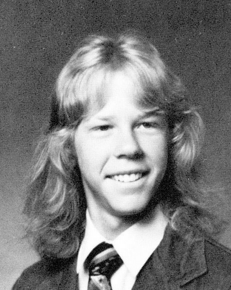 James Hetfield yearbook photo